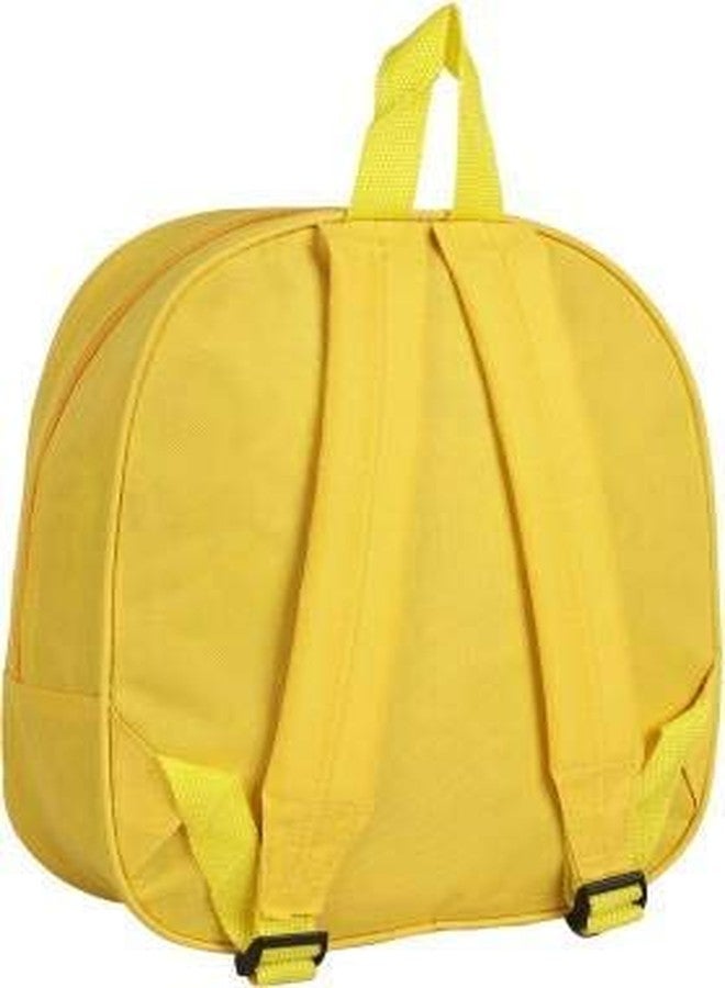 Ineffable Duck 3D Print Kids School Bag/School Backpack for Kids (Yellow) - Image 4